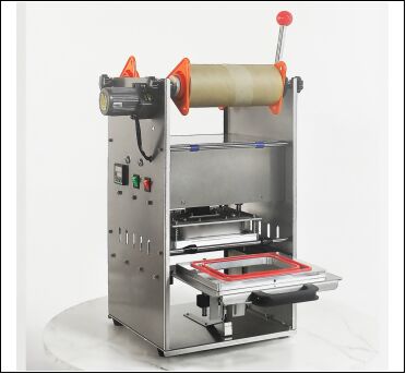 Electric Semi-automatic Manual Milk Tea Sealing Machine with Food-Grade Stainless Steel Body and 6061 Anodized Aluminum Mold