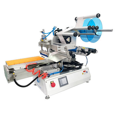 Semi-Automatic Flat Electronic Sticker 3M Adhesive Double-Sided Labeling Machine CH-615H for Cans & Bottles with PLC Core Components