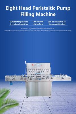 Manufacturer Customized Full-automatic Self Flow Eight Head Explosion-proof Filling Machine CH-GZ800 Screw Cap Labeling Production Line