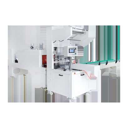 Semi-automatic sleeve type packaging machine for cartons mineral water bottles beverage beer cans and pe film shrink wrapping