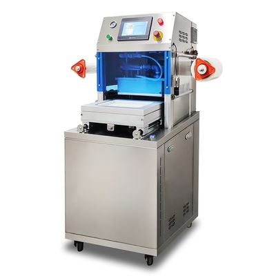 Máy đóng gói chân không tự động hoàn toàn theo chiều dọc DQ305VSL với thép không gỉ cấp thực phẩm và khuôn nhôm anodized 6061 cho hộp đựng thực phẩm