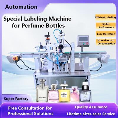 Full Automatic Round Bottle, square Bottle, Flat Bottle, Various Bottle Types,  Glass Bottles Applicable Labeling Machine CH-302D1