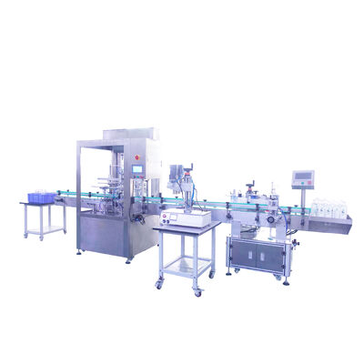 Dây chuyền sản xuất nước khoáng tinh khiết tự chảy CH-GZ002, tự động hoàn toàn bốn đầu chiết rót và đóng nắp