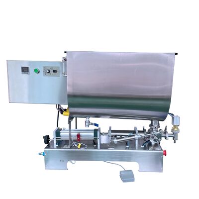 Semi Automatic Mixing and Filling Machine CH-BJLGZ Chili Sauce Packaging and Filling Equipment, Bottled Paste Single Head Filling Machine
